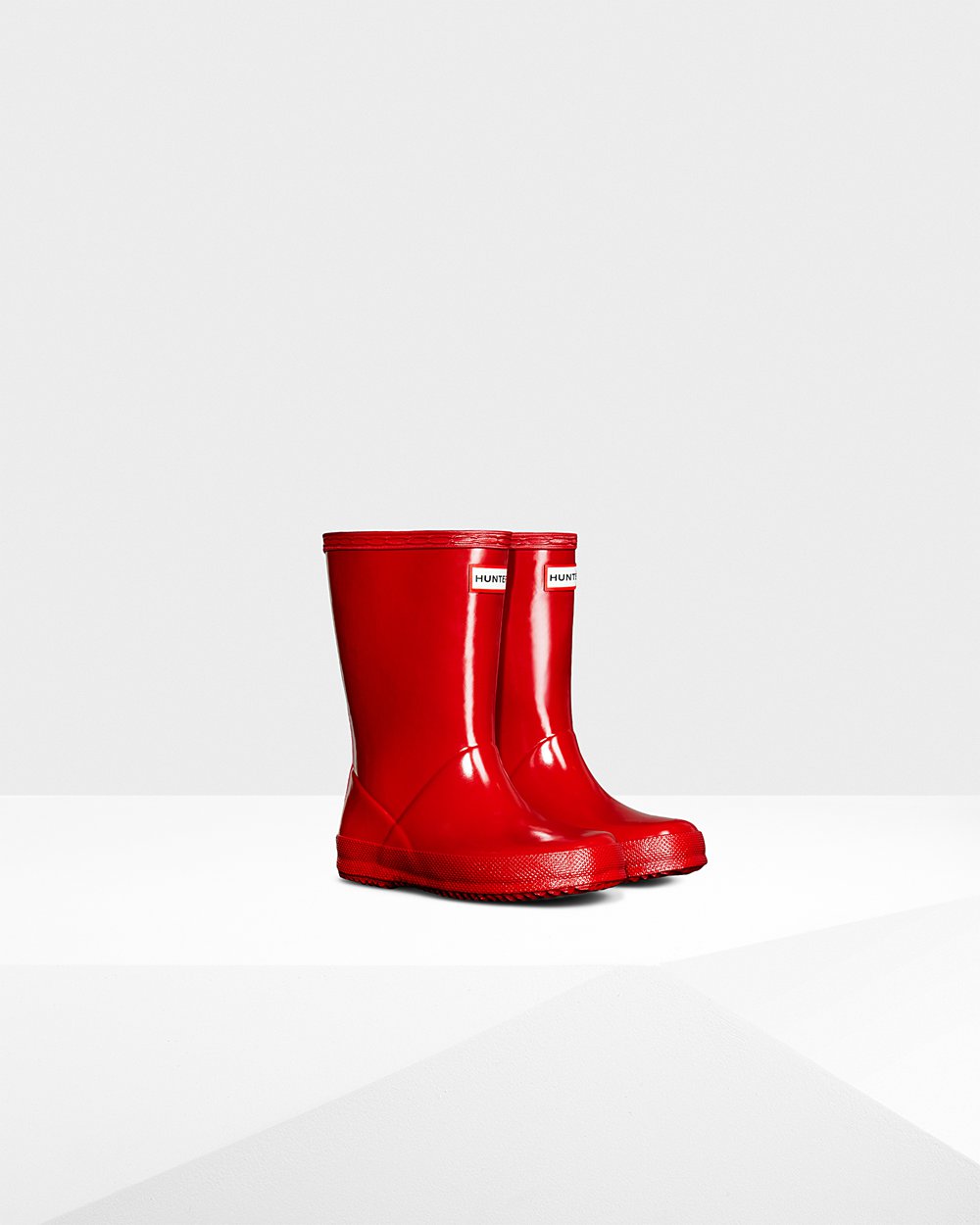 Regenlaarzen Kinderen - Hunter Original First Classic Gloss - Rood - 97ENKRFUT